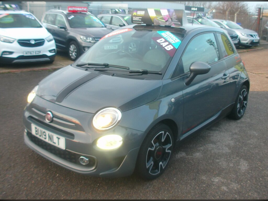 Fiat 500 0.9 Twinair S Hatchback Euro 6 BU19NLT Grey #3
