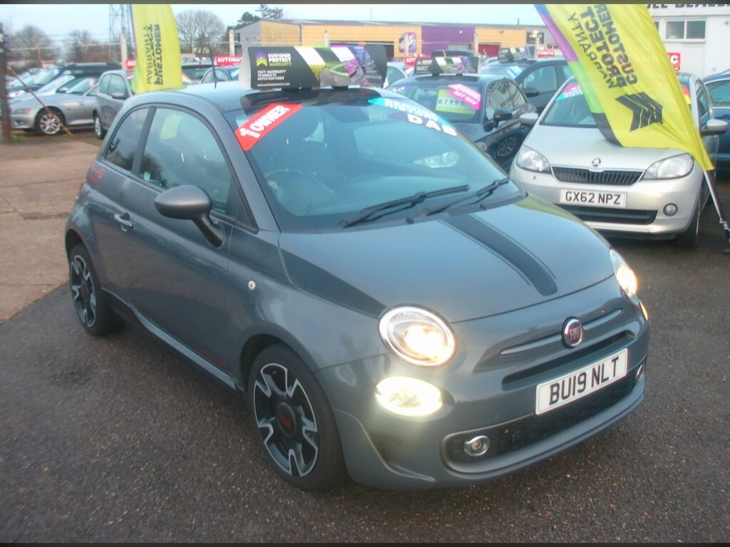 Fiat 500 0.9 Twinair S Hatchback Euro 6 Grey