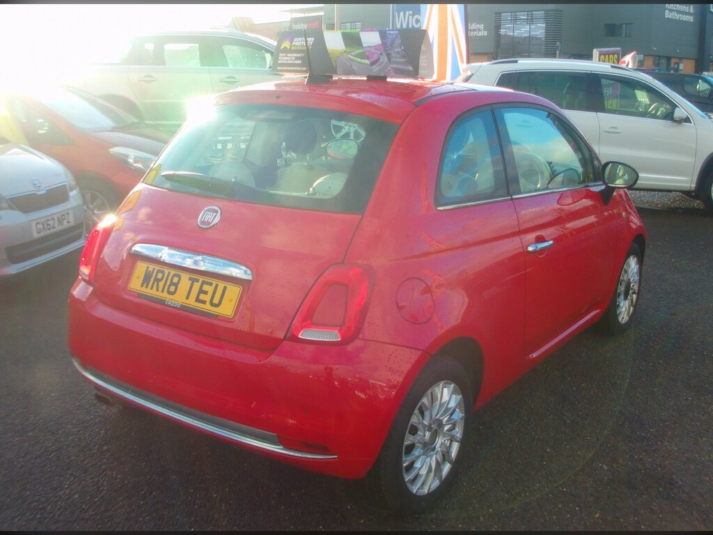 Fiat 500 1.2 Lounge Hatchback Euro 6 Ss WR18TEU Red #6