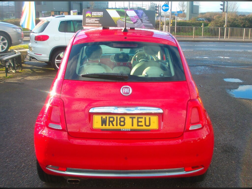Fiat 500 1.2 Lounge Hatchback Euro 6 Ss WR18TEU Red #5