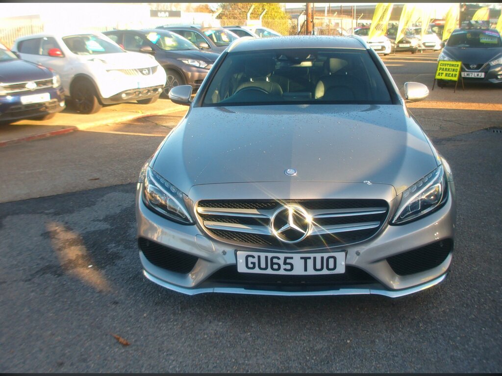 Mercedes-Benz C Class Estate 2.1 C220d Amg Line Estate Die GU65TUO Silver #2
