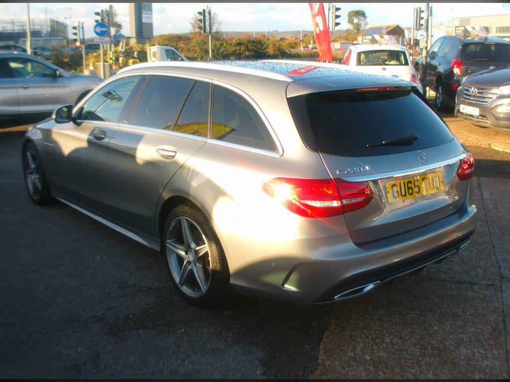 Mercedes-Benz C Class Estate 2.1 C220d Amg Line Estate Die GU65TUO Silver #4