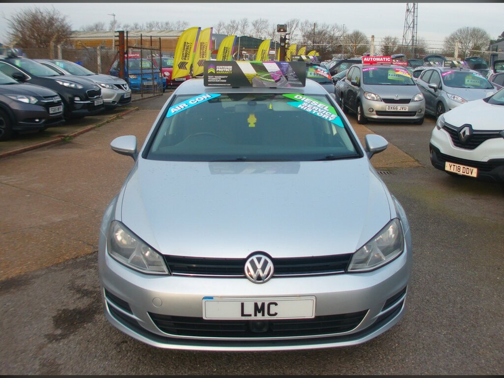 Volkswagen Golf 1.6 Tdi Bluemotion Tech Se Hatchback Ma PN13PGZ Silver #2