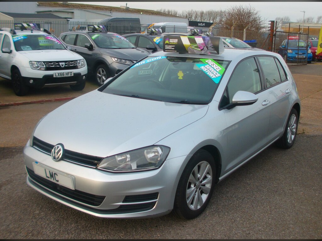Volkswagen Golf 1.6 Tdi Bluemotion Tech Se Hatchback Ma PN13PGZ Silver #3