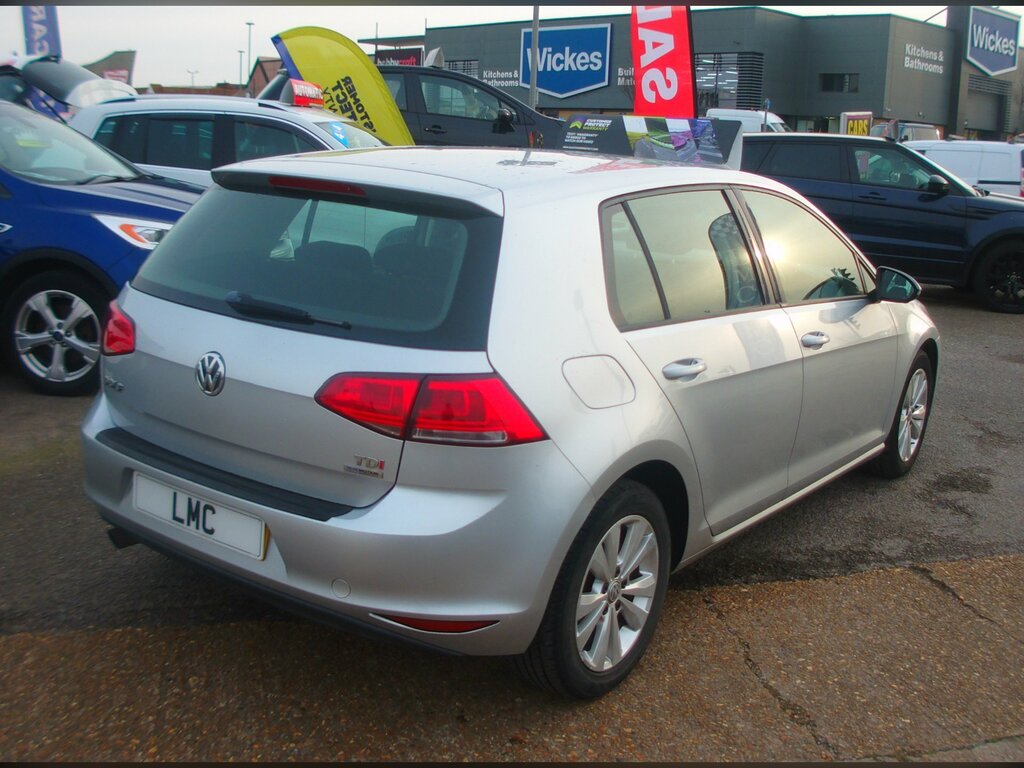 Volkswagen Golf 1.6 Tdi Bluemotion Tech Se Hatchback Ma PN13PGZ Silver #6
