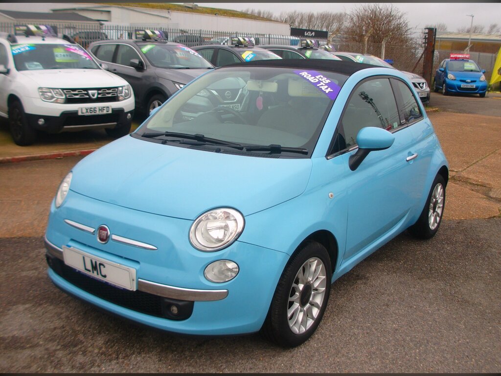 Fiat 500C 1.2 Lounge Convertible Blue #3
