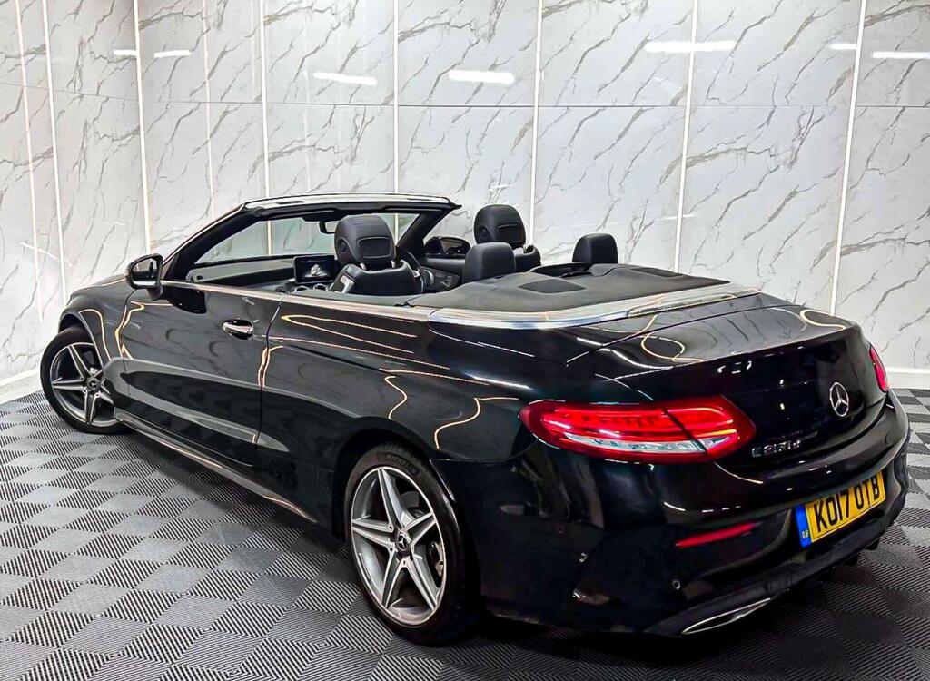 Mercedes-Benz C Class 2.1 C250d Amg Line Premium Plus Cabriolet G-tron KO17OTB Black #2