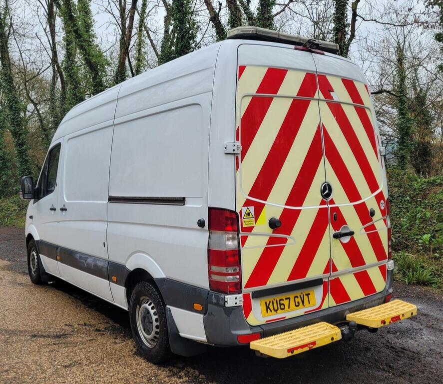 Mercedes-Benz Sprinter Panel Van 2.1 314 Cdi Rwd L2 201767 KU67GVT White #4