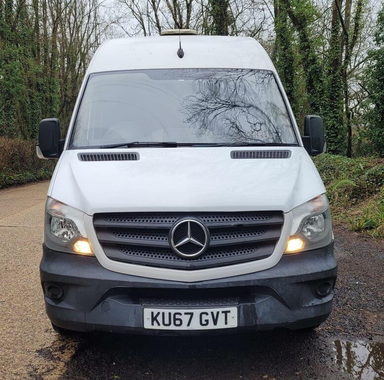 Mercedes-Benz Sprinter Panel Van 2.1 314 Cdi Rwd L2 201767 KU67GVT White #2