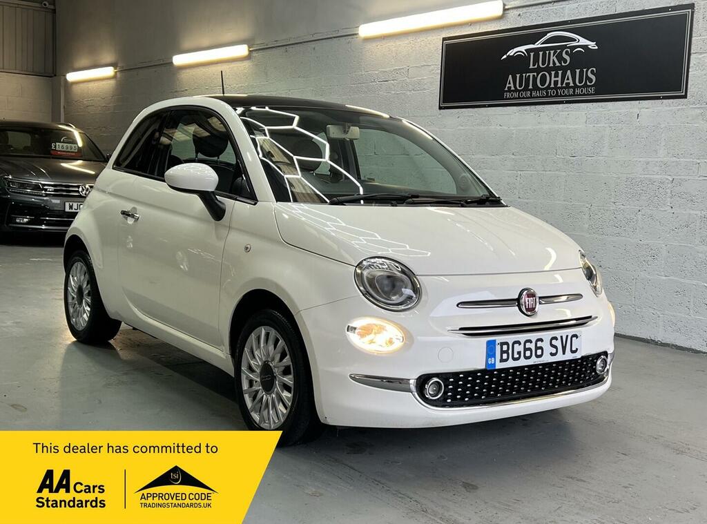 Fiat 500 1.2 Lounge Euro 6 Ss BG66SVC White #3