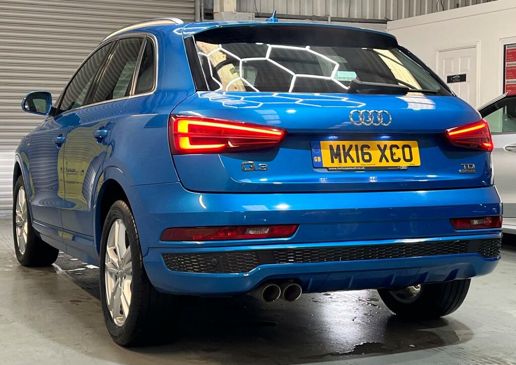 Audi Q3 2.0 Tdi S Line S Tronic Quattro Euro 6 Ss MK16XCO Blue #5