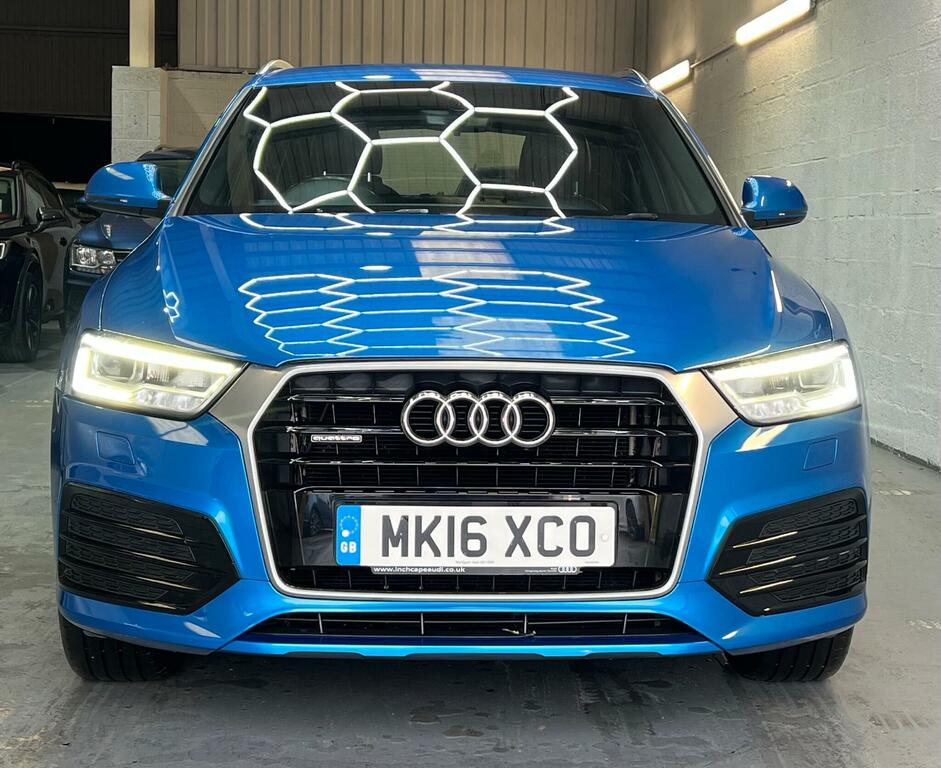 Audi Q3 2.0 Tdi S Line S Tronic Quattro Euro 6 Ss MK16XCO Blue #4