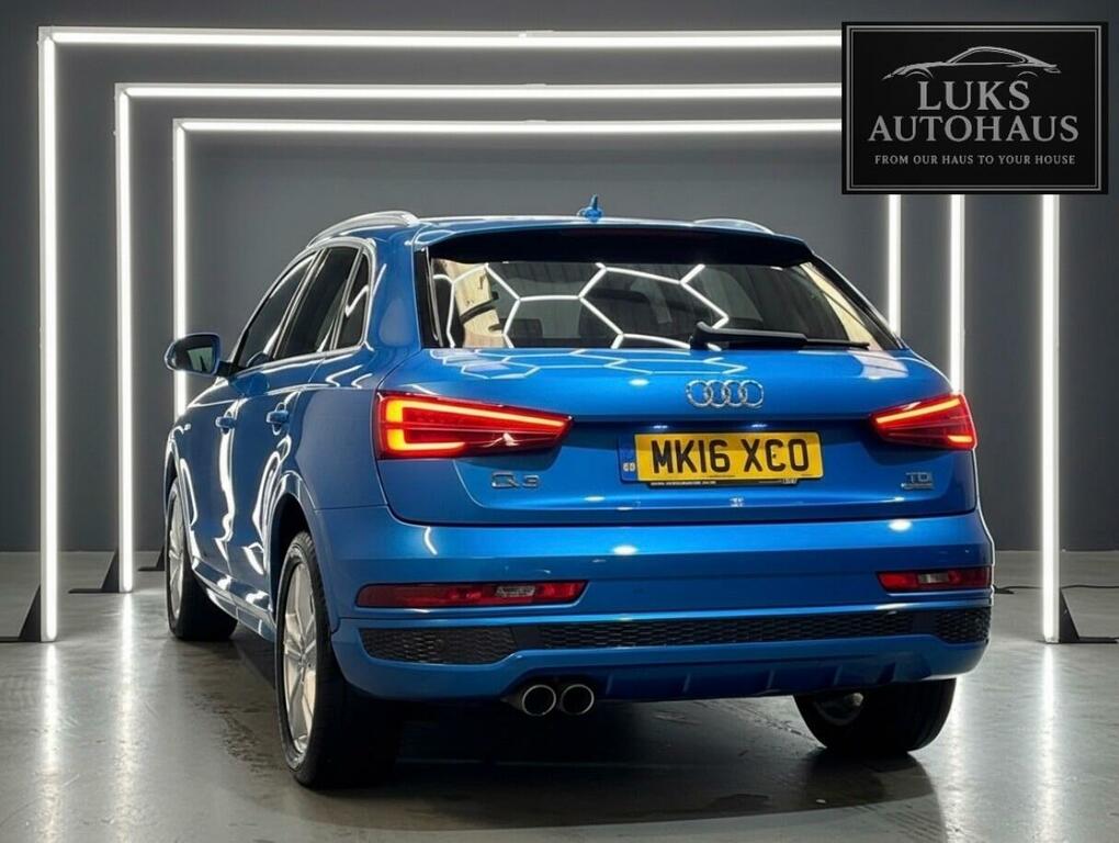 Audi Q3 2.0 Tdi S Line S Tronic Quattro Euro 6 Ss MK16XCO Blue #2