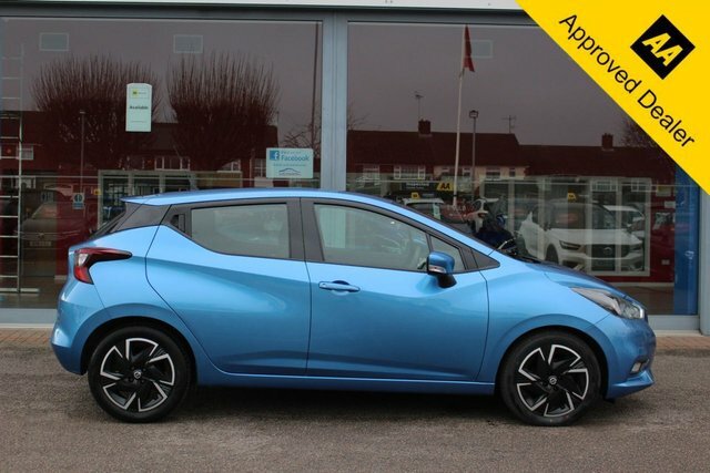 Nissan Micra 1.0 Ig-t Acenta Hatchback Xtron Euro 6 KE21XPL Blue #2