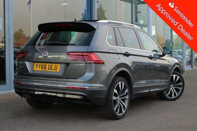 Volkswagen Tiguan 2.0 Tdi Bluemotion Tech R-line Suv Dsg YY66ULU Grey #4