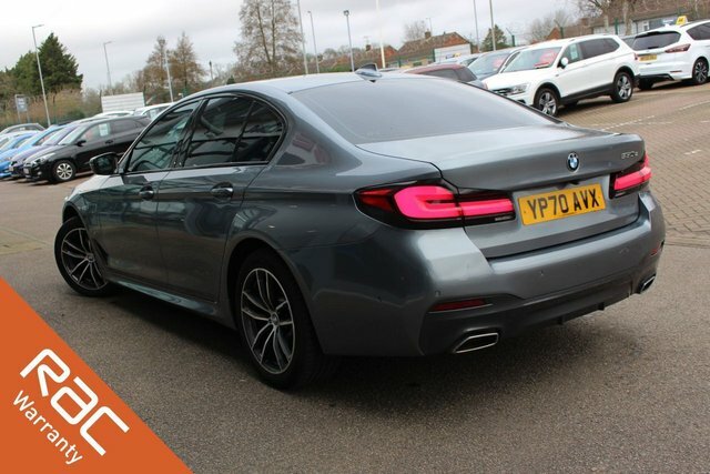 BMW 5 Series 2.0 530E 12Kwh M Sport Saloon Plug-in H YP70AVX Blue #5
