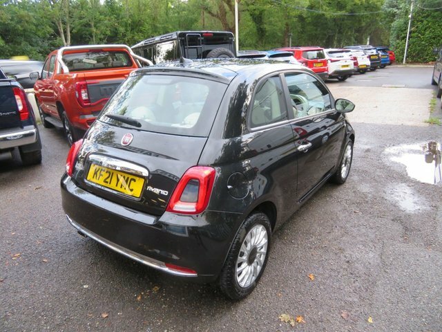 Fiat 500 2021 1.0 Mhev Lounge Hatchback E KF21YMC Black #3