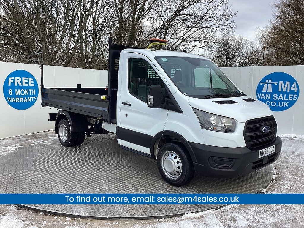 Ford Transit Custom 350 Ecoblue Leader Tipper Euro 6 U7783 Ulez MM22TLZ White #2