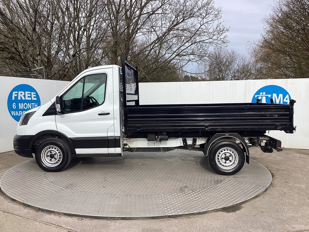 Ford Transit Custom 350 Ecoblue Leader Tipper S C Euro 6 L10ft 4 U7 DN72WXE White #6