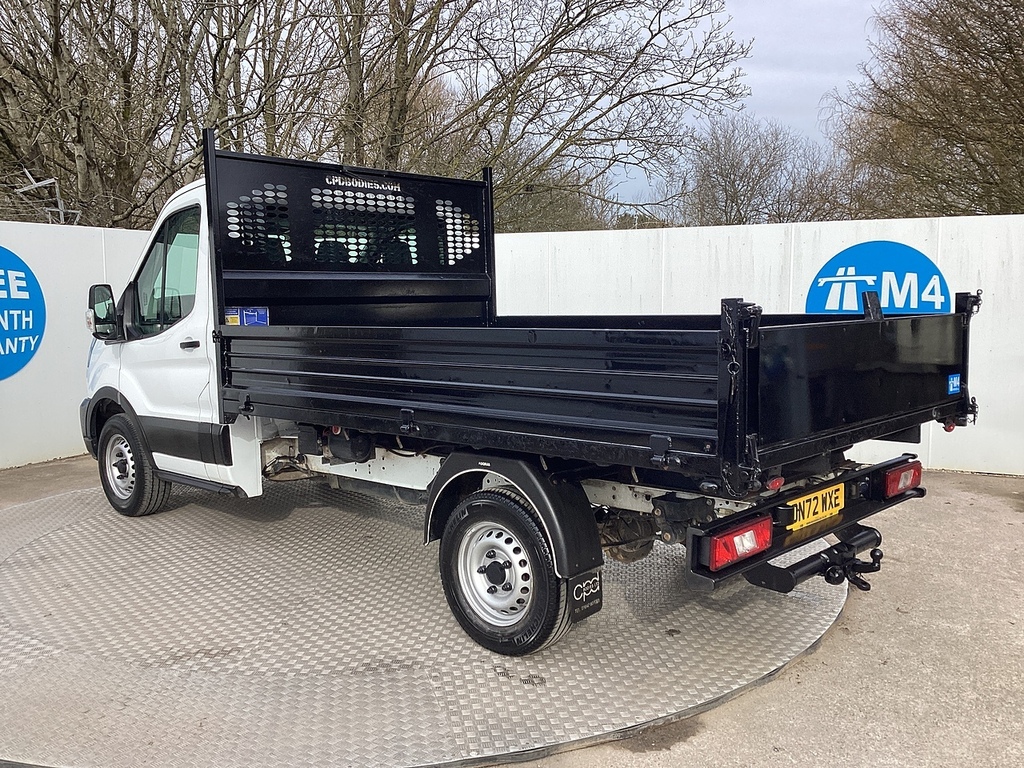 Ford Transit Custom 350 Ecoblue Leader Tipper S C Euro 6 L10ft 4 U7 DN72WXE White #5
