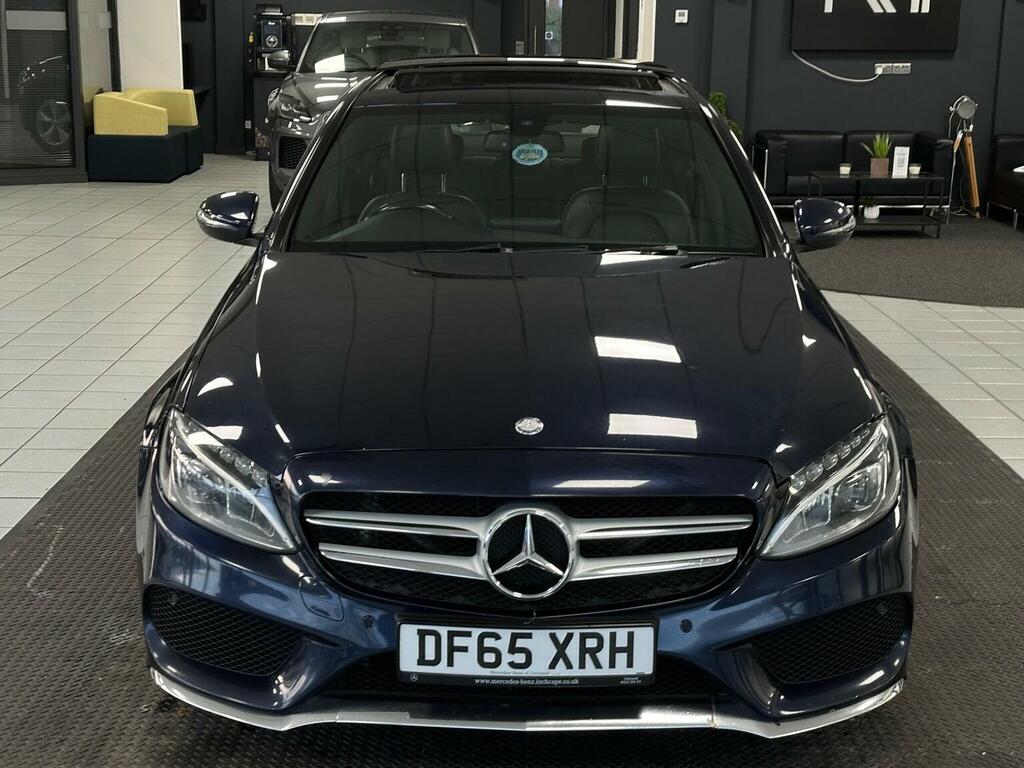 Mercedes-Benz C Class Saloon 2.1 C220d Amg Line Premium 7G-tronic Eur DF65XRH Blue #4