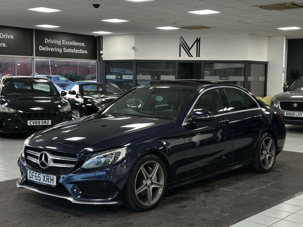 Mercedes-Benz C Class Saloon 2.1 C220d Amg Line Premium 7G-tronic Eur DF65XRH Blue #5