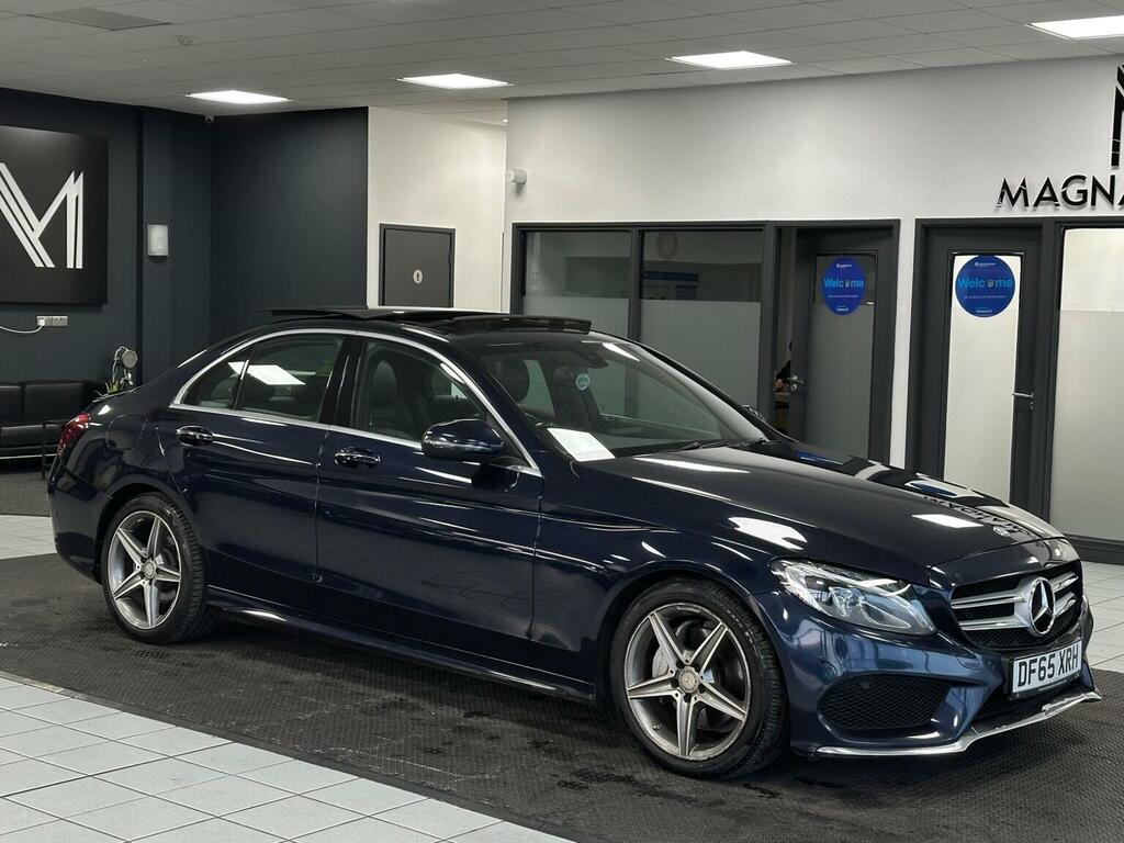 Mercedes-Benz C Class Saloon 2.1 C220d Amg Line Premium 7G-tronic Eur DF65XRH Blue #3