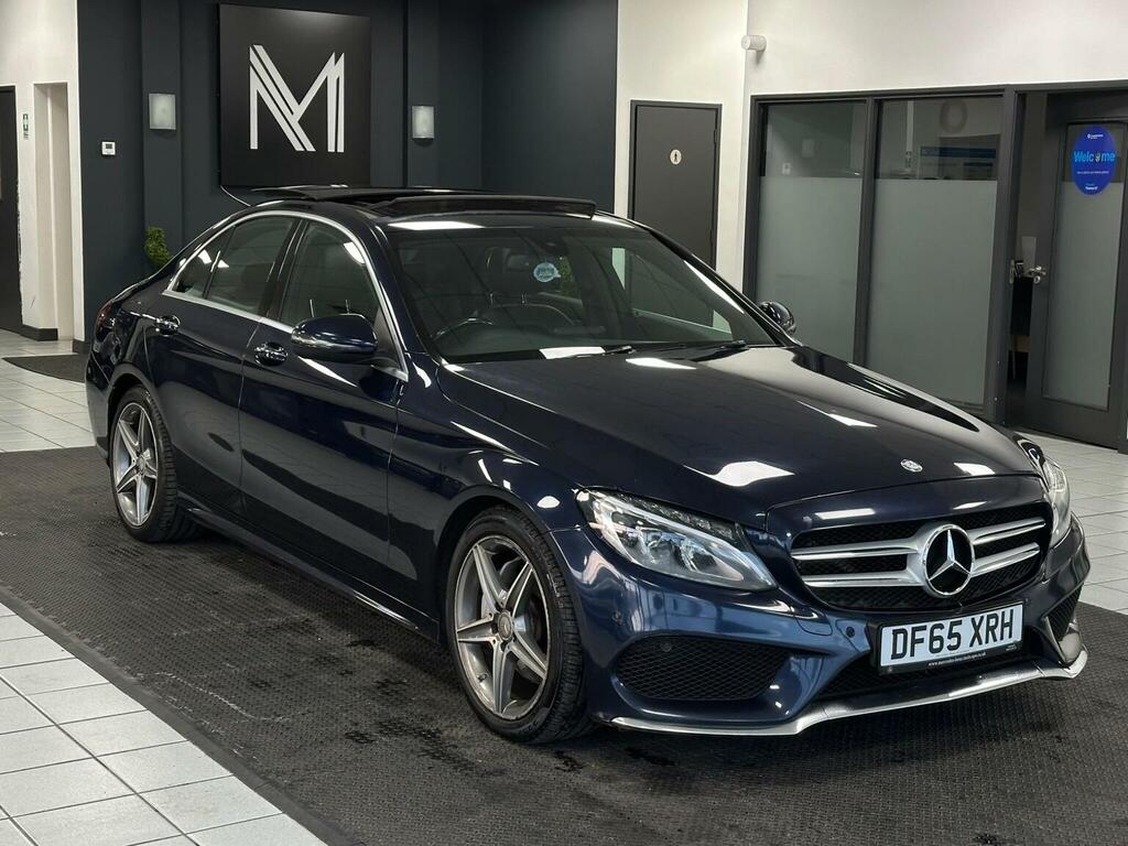 Mercedes-Benz C Class Saloon 2.1 C220d Amg Line Premium 7G-tronic Eur DF65XRH Blue #2