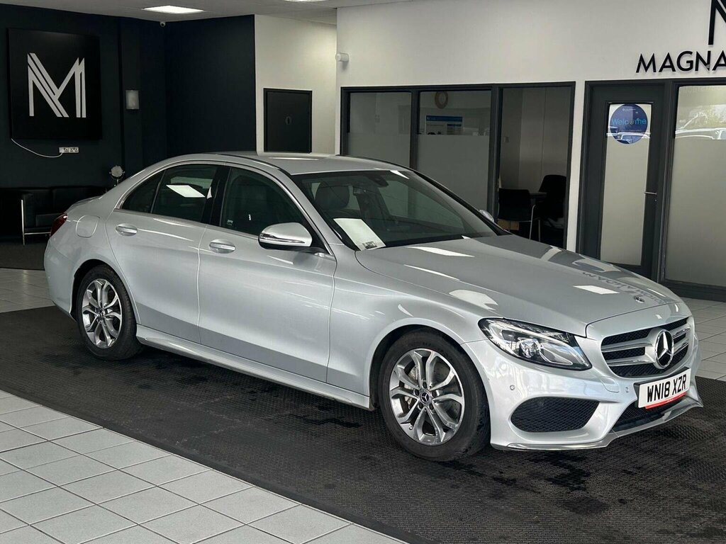 Mercedes-Benz C Class Saloon 2.1 C220d Amg Line G-tronic Euro 6 Ss 4 Silver