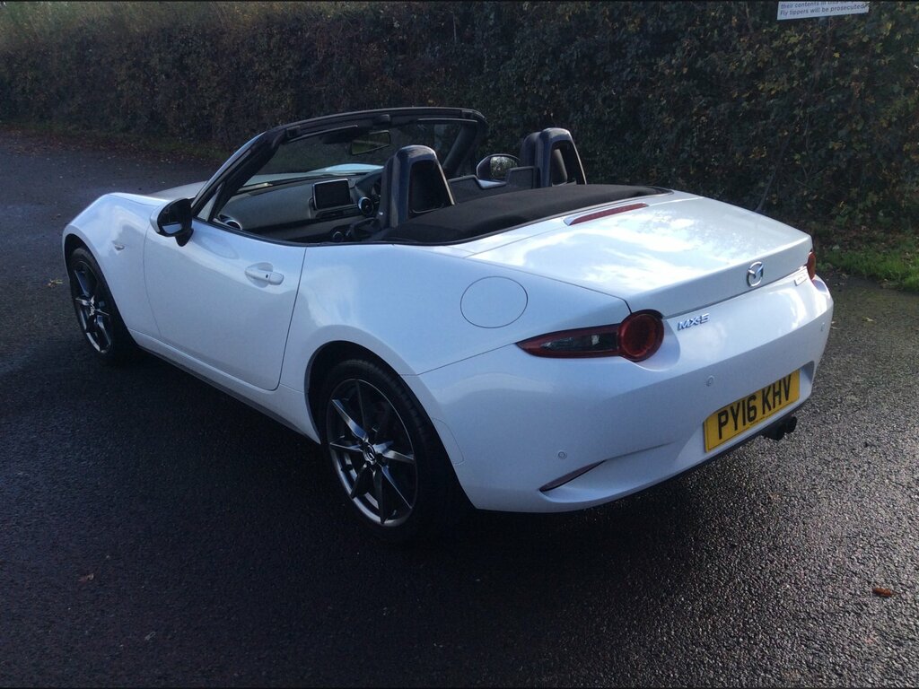 Mazda MX-5 2.0 Skyactiv-g Sport Nav Convertible Ma PY16KHV White #2