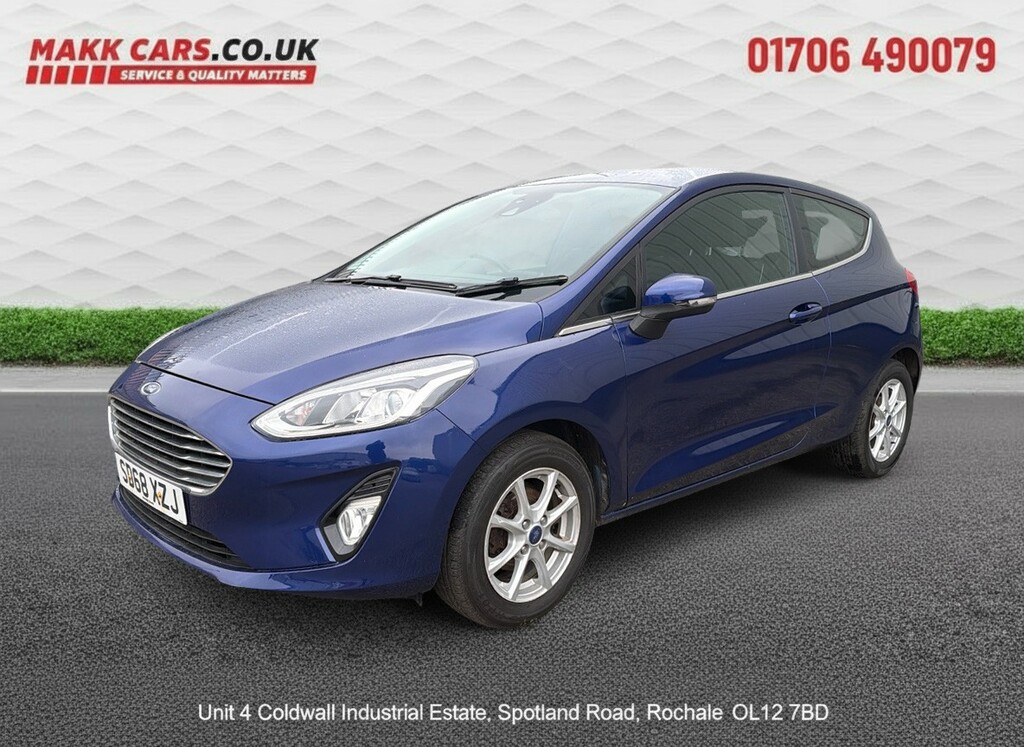 Ford Fiesta Hatchback 1.1 Ti-vct Zetec 201868 SD68XZJ Blue #2