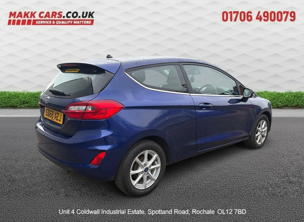 Ford Fiesta Hatchback 1.1 Ti-vct Zetec 201868 SD68XZJ Blue #4