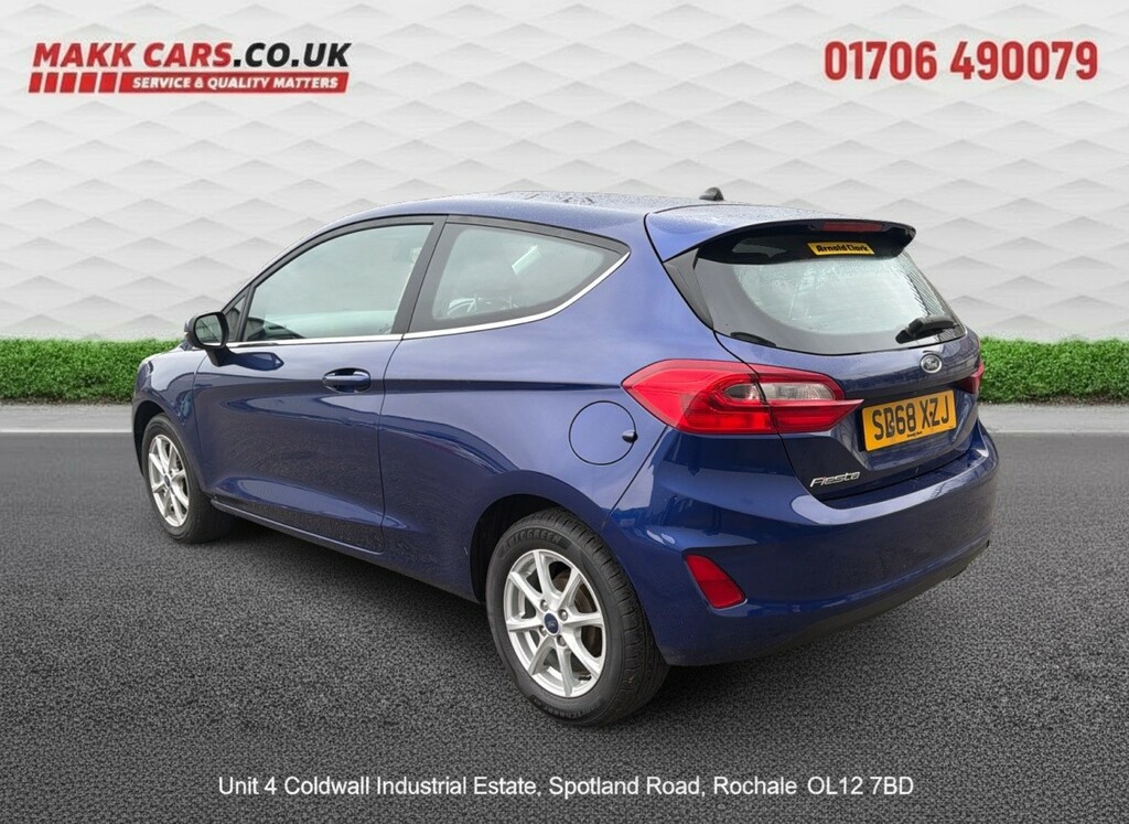 Ford Fiesta Hatchback 1.1 Ti-vct Zetec 201868 SD68XZJ Blue #3