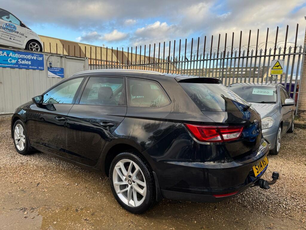 Seat Leon Estate 2.0 Tdi Cr Se Sport Tourer Euro 5 Ss SY14VST Black #3