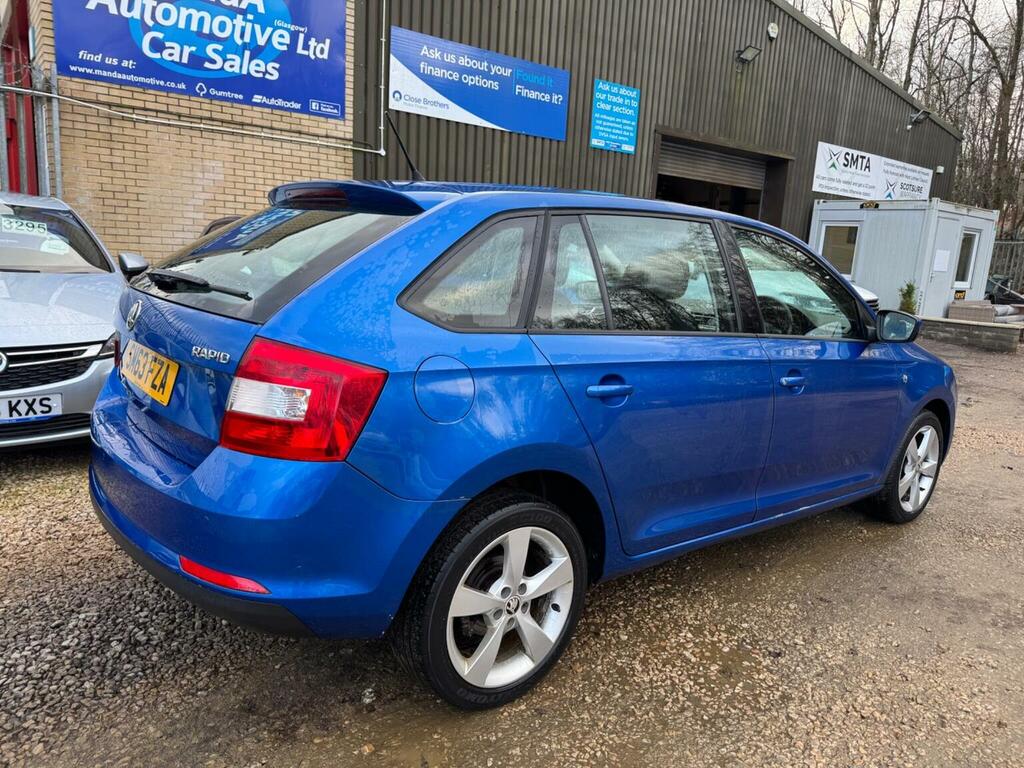 Skoda Rapid Spaceback Hatchback 1.6 Tdi Elegance Euro 5 201463 Blue #3