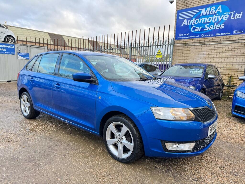 Skoda Rapid Spaceback Hatchback 1.6 Tdi Elegance Euro 5 201463 Blue #2