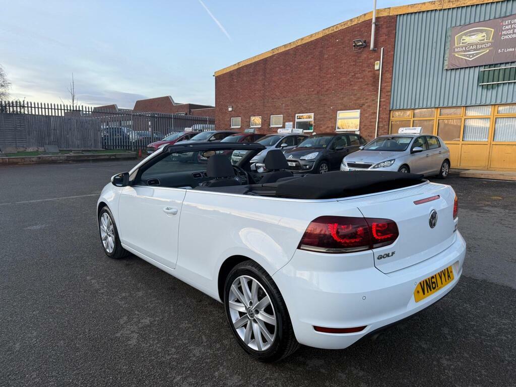 Volkswagen Golf 1.6 Tdi Bluemotion Tech S Cabriolet Euro 5 S S VN61YYA White #5