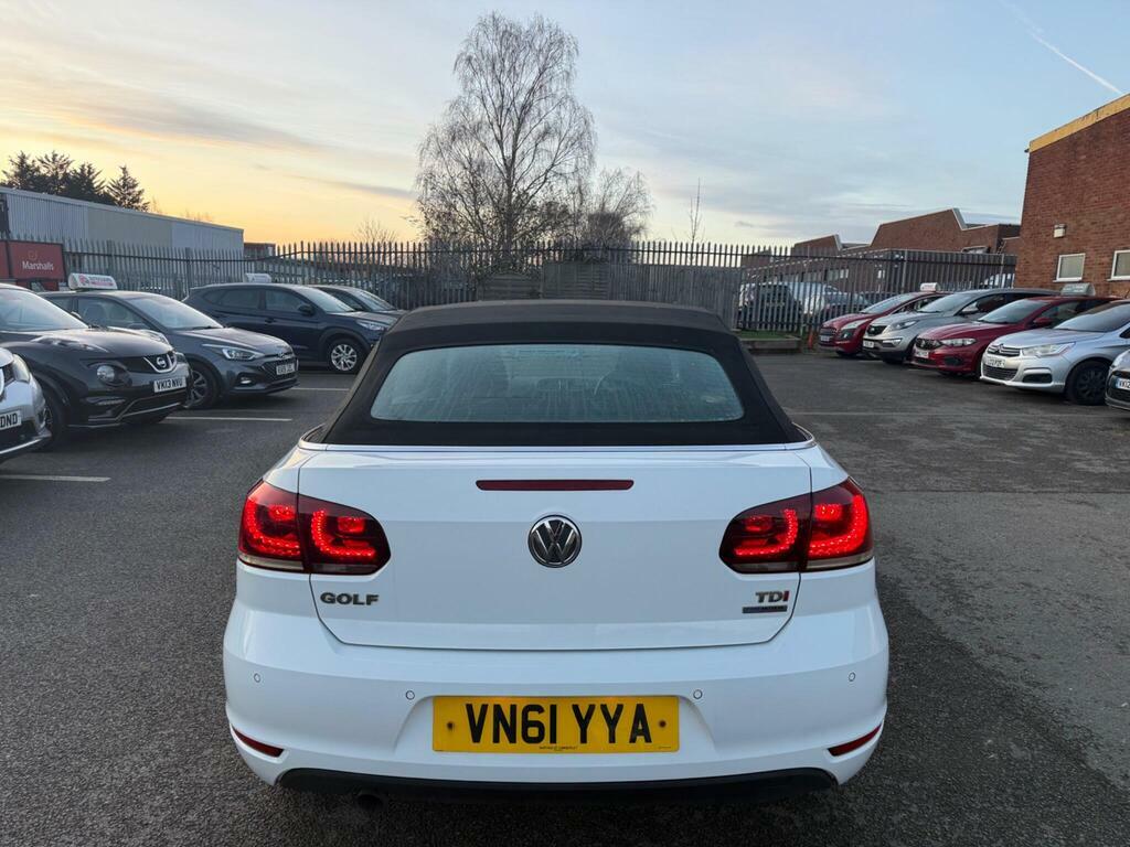 Volkswagen Golf 1.6 Tdi Bluemotion Tech S Cabriolet Euro 5 S S VN61YYA White #3