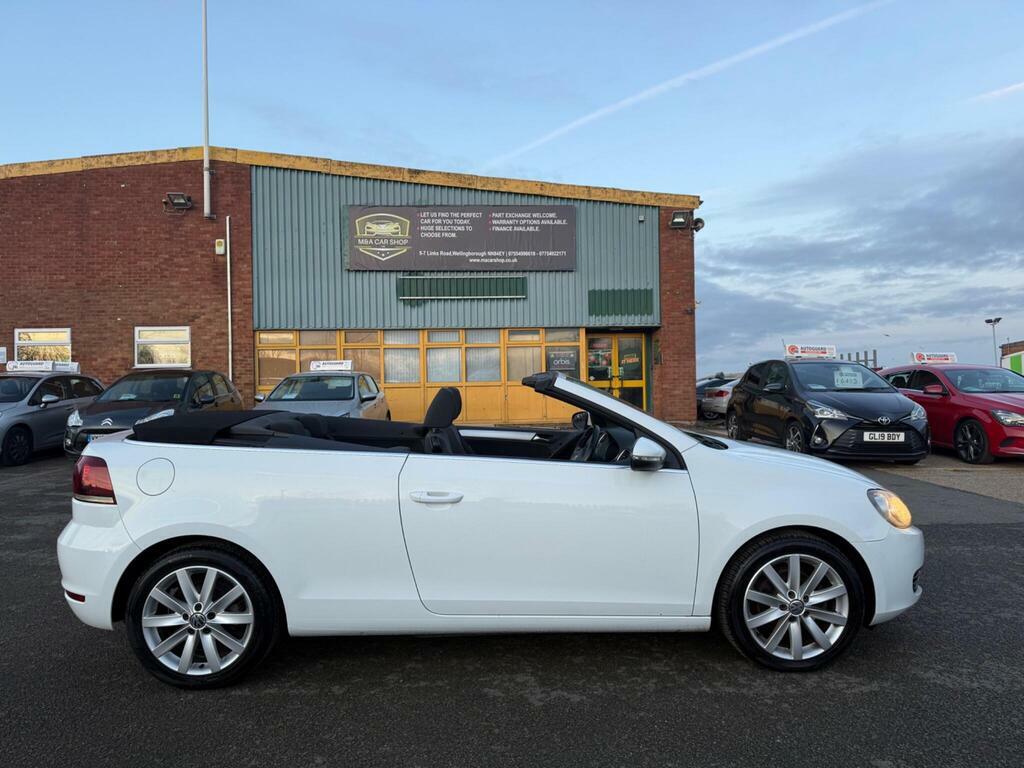 Volkswagen Golf 1.6 Tdi Bluemotion Tech S Cabriolet Euro 5 S S VN61YYA White #6