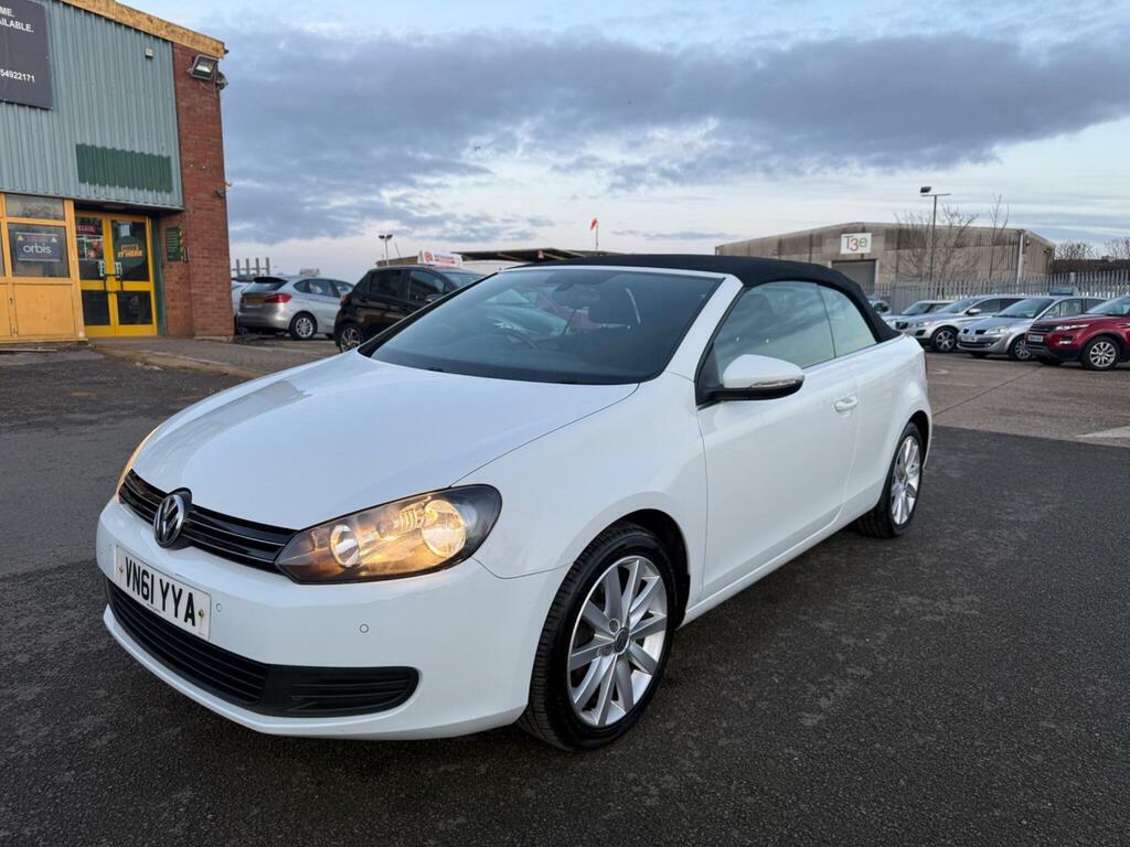 Volkswagen Golf 1.6 Tdi Bluemotion Tech S Cabriolet Euro 5 S S VN61YYA White #2