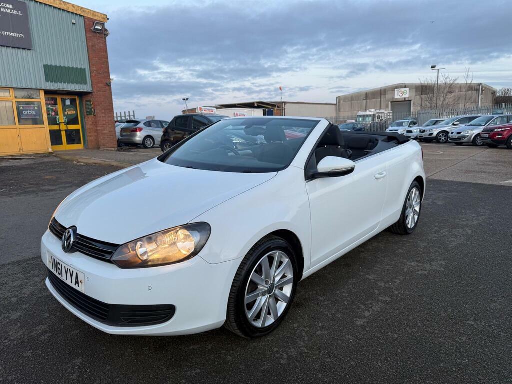 Volkswagen Golf 1.6 Tdi Bluemotion Tech S Cabriolet Euro 5 S S VN61YYA White #4
