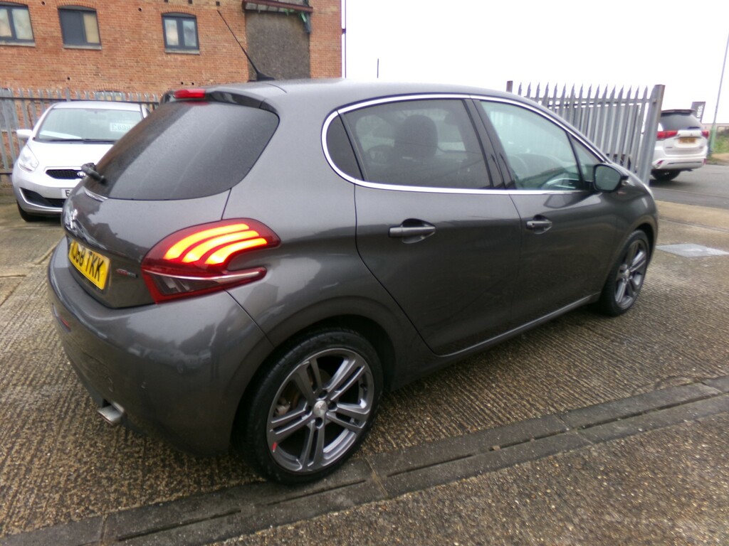 Peugeot 208 Hatchback 1.2 Puretech Gpf Gt Line 2019 KJ68TKK Grey #4