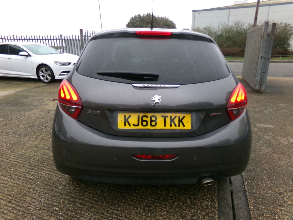 Peugeot 208 Hatchback 1.2 Puretech Gpf Gt Line 2019 KJ68TKK Grey #6