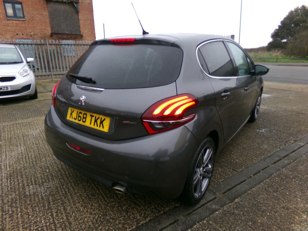 Peugeot 208 Hatchback 1.2 Puretech Gpf Gt Line 2019 KJ68TKK Grey #5