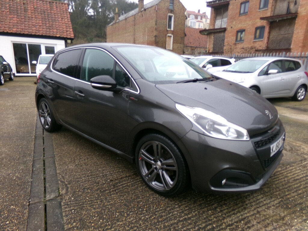Peugeot 208 Hatchback 1.2 Puretech Gpf Gt Line 2019 KJ68TKK Grey #2