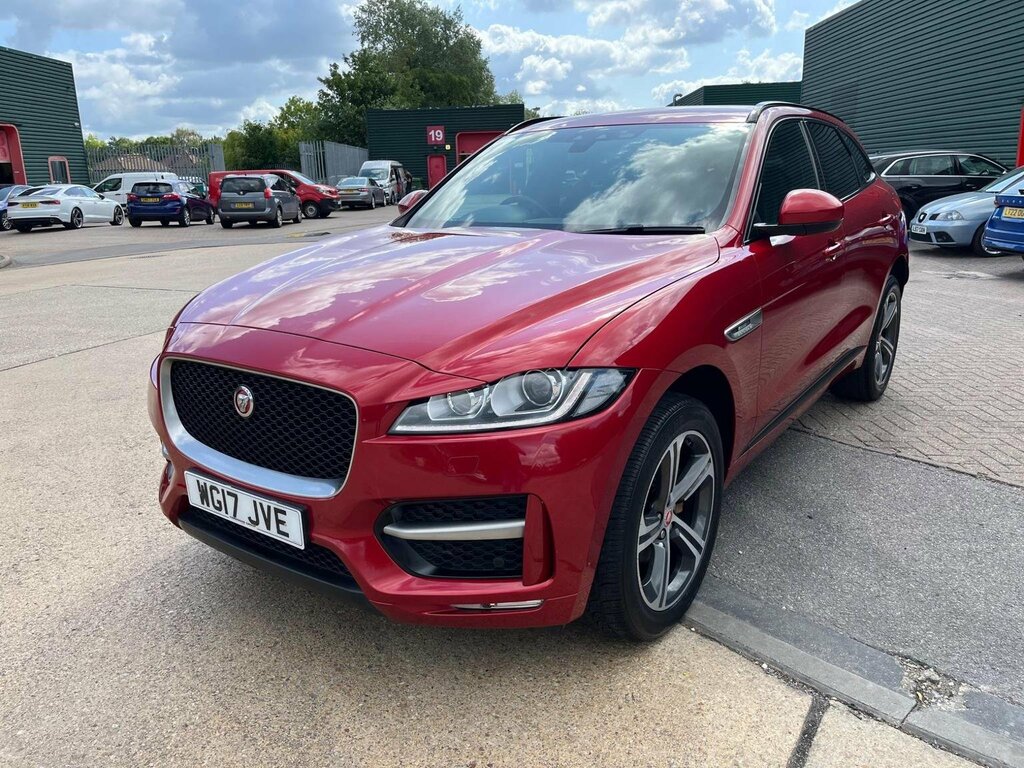 Jaguar F-Pace Suv 2.0 D240 R-sport Awd Euro 6 Ss 20 WG17JVE Red #3