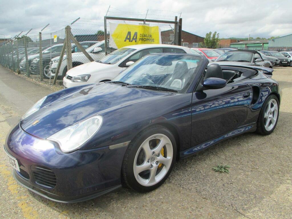 Porsche 911 Convertible 3.6 996 Turbo Cabriolet Awd 2003 Blue #2