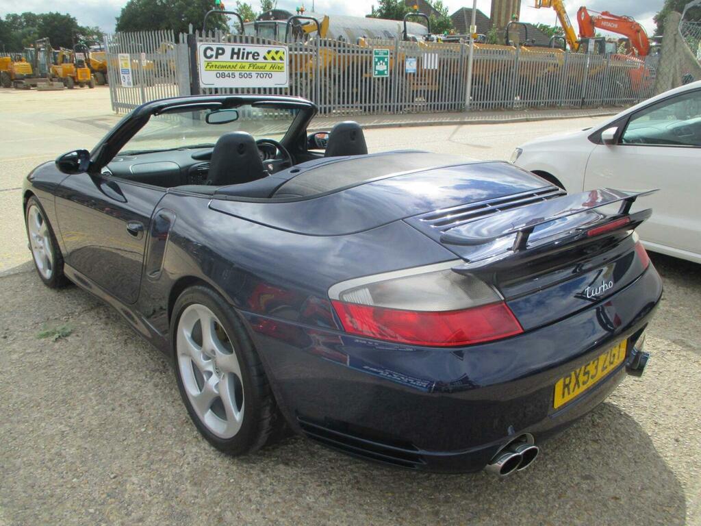 Porsche 911 Convertible 3.6 996 Turbo Cabriolet Awd 2003 Blue #3