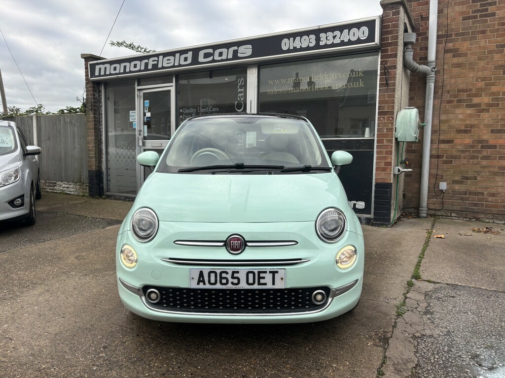Fiat 500 Hatchback 1.2 500 My17 1.2 69Hp Lounge 2015 AO65OET Green #2