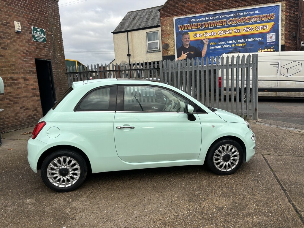Fiat 500 Hatchback 1.2 500 My17 1.2 69Hp Lounge 2015 AO65OET Green #4